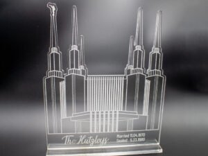 Washington DC Temple Customizable Acrylic Keepsake